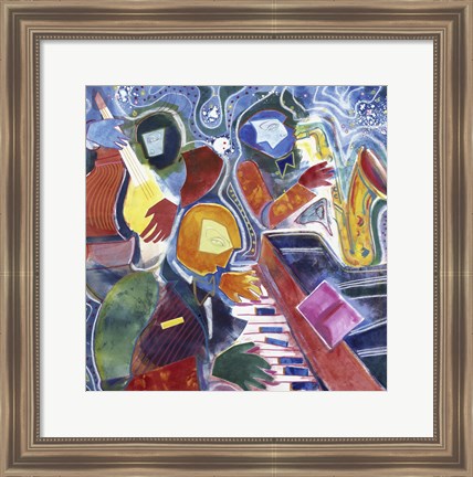 Framed Jazz Messenger II Print