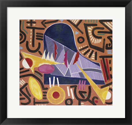 Framed Untitled (Abstract Piano) Print