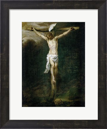 Framed Christ on the Cross Print