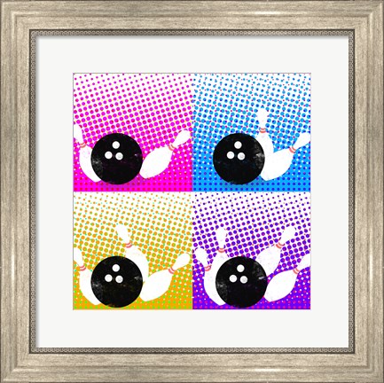 Framed Bowling Pop Print