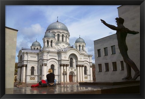 Framed Archangel Michael Cathedral, Kaunas, Lithuania Print