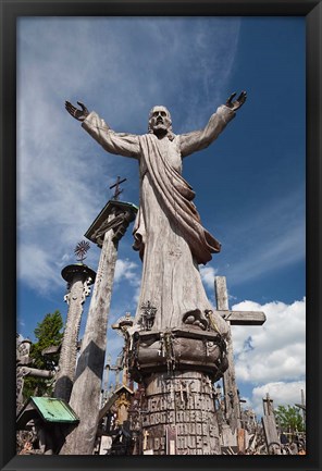 Framed Hill of Crosses, Siauliai, Central Lithuania, Lithuania II Print