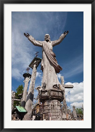 Framed Hill of Crosses, Siauliai, Central Lithuania, Lithuania II Print