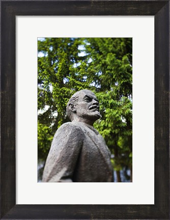 Framed Lithuania, Grutas Park, Statue of Lenin II Print