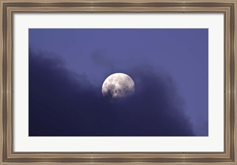 Framed Moon and Jupiter in a very close Conjunction Print