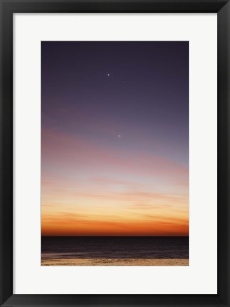 Framed Conjunction of Venus, Mercury, Jupiter and Mars Print