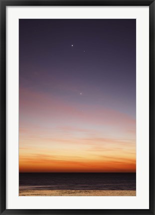 Framed Conjunction of Venus, Mercury, Jupiter and Mars Print