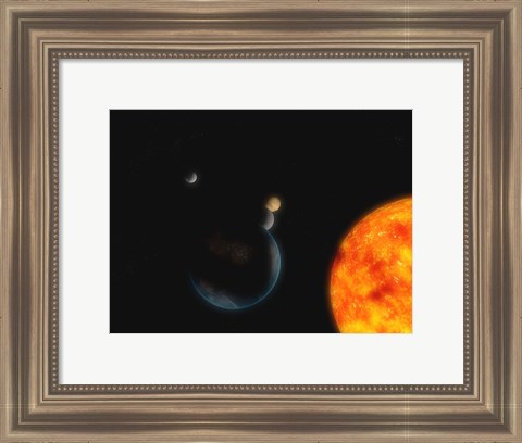 Framed Solar System III Print