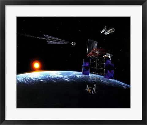 Framed Mission to an Earth-approaching Asteroid Print