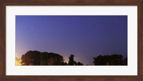 Framed Wide Panorama of Comet Panstarrs, Mercedes, Argentina Print