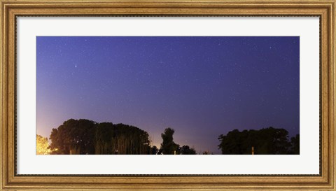 Framed Wide Panorama of Comet Panstarrs, Mercedes, Argentina Print