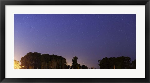 Framed Wide Panorama of Comet Panstarrs, Mercedes, Argentina Print