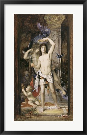 Framed Young Man And Death Print