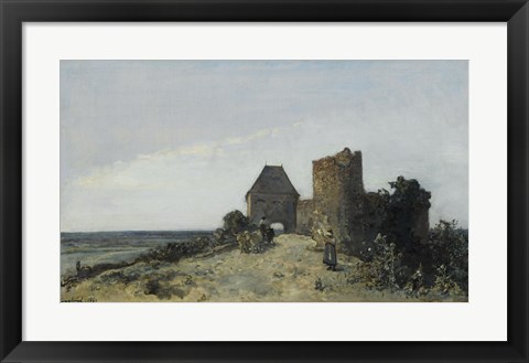 Framed Ruins Of The Chateau De Rosemont, Nievre, 1861 Print