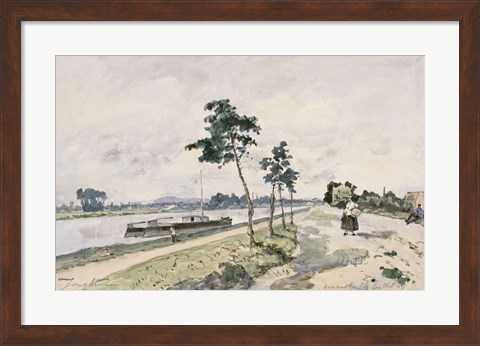 Framed Seine at Argenteuil,  c. 1867 Print