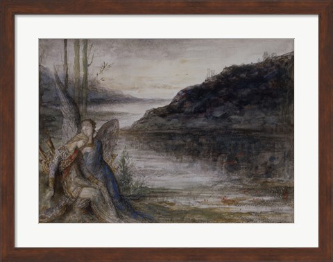 Framed Evening And The Sorrow Print