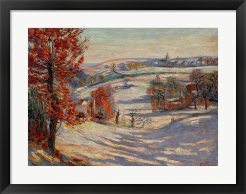 Framed Snow In Ivry, 1895 Print