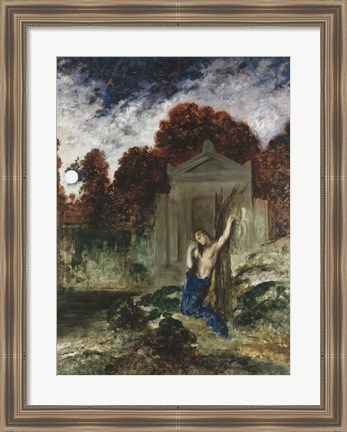 Framed Orpheus At The Tomb Of Eurydice, 1891 Print