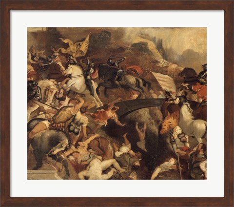 Framed Battle Of Cadore, 1858 Print