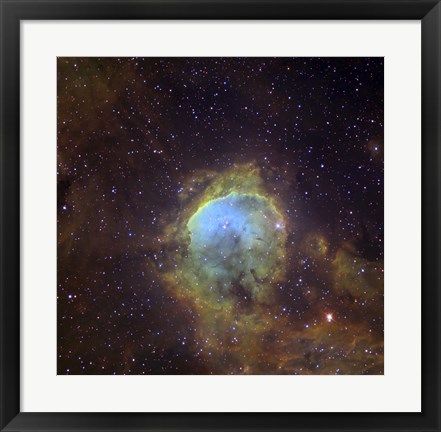 Framed NGC 3324, also known as the Gabriela Mistral Nebula located in the Constellation Eta Carinae Print