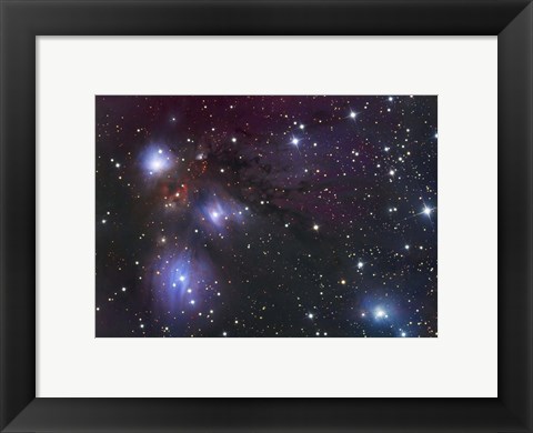 Framed NGC 2170, a reflection nebula located in the Constellation Monoceros Print