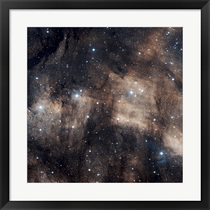 Framed IC 5068, a faint emission nebula located in the Constellation Cygnus Print