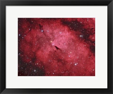 Framed Sadr region in the Constellation Cygnus Print