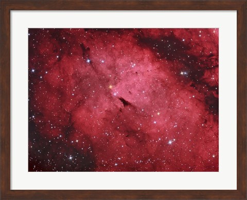 Framed Sadr region in the Constellation Cygnus Print