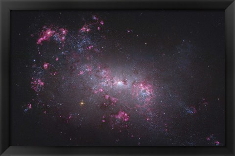 Framed NGC 4449, an irregular galaxy in the Constellation Canes Venatici Print