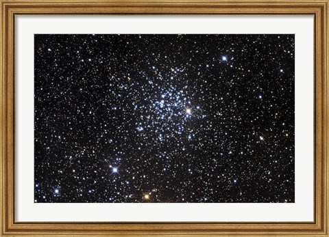 Framed Messier 52, also known as NGC 7654, is an open cluster in the Cassiopeia Constellation Print