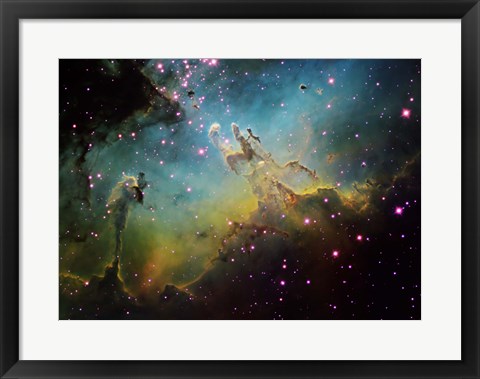 Framed M16 the Eagle Nebula Print