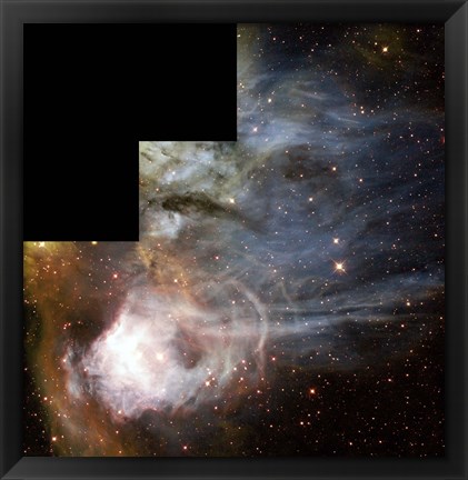 Framed Nebula known as N44C Print