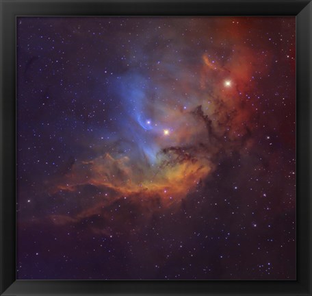 Framed Tulip Nebula (Sh2-101) in Cygnus Print