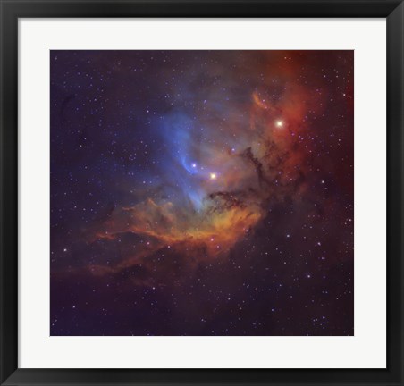 Framed Tulip Nebula (Sh2-101) in Cygnus Print