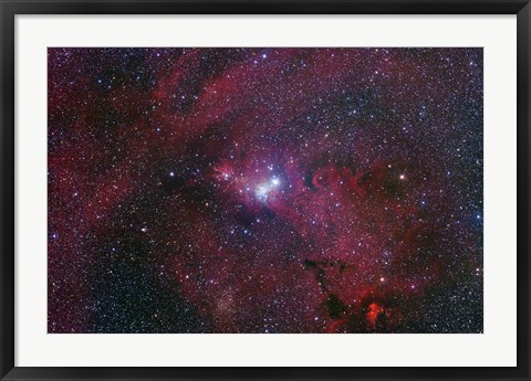 Framed NGC 2264, The Cone Nebula Region Print