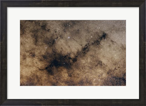 Framed dark Nebula against the Milky Way Print