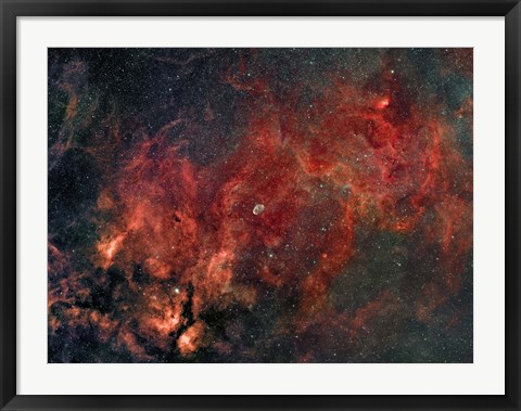 Framed Widefield view of the Crescent Nebula Print