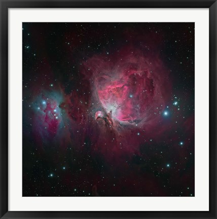 Framed Messier 42, the Orion Nebula I Print