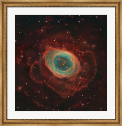 Framed Messier 57, the Ring Nebula Print