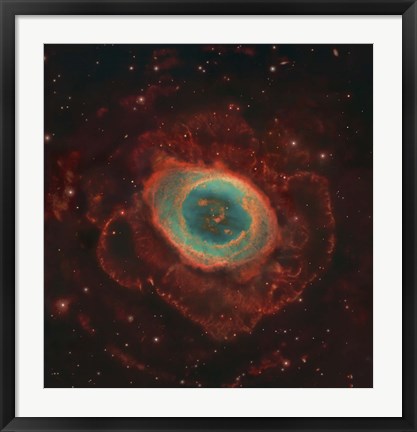 Framed Messier 57, the Ring Nebula Print