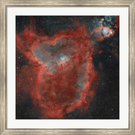 Framed Heart Nebula Print