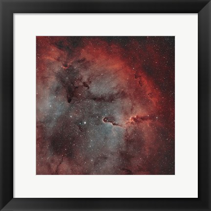 Framed IC 1396, The Elephant Trunk Nebula Print