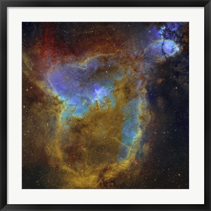 Framed IC 1805, the Heart Nebula I Print