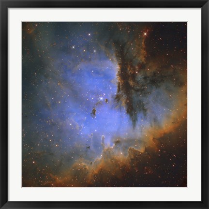 Framed Pacman Nebula Print