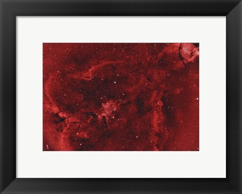 Framed IC 1805, the Heart Nebula II Print