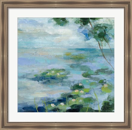 Framed Lily Pond II Print