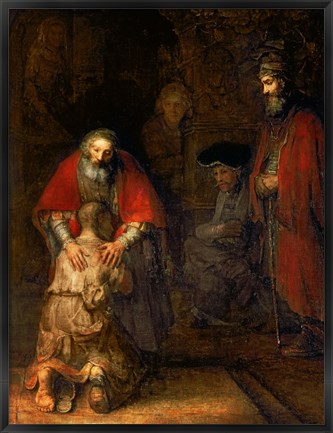 Framed Return of the Prodigal Son, c.1668 Print