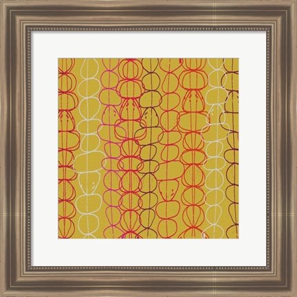 Framed Red Fall I Print