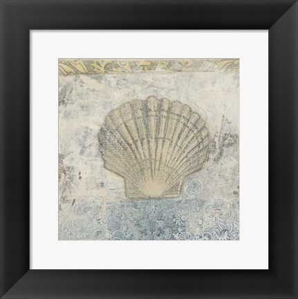 Framed Coastal Cameo V Print