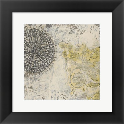 Framed Coastal Cameo IX Print